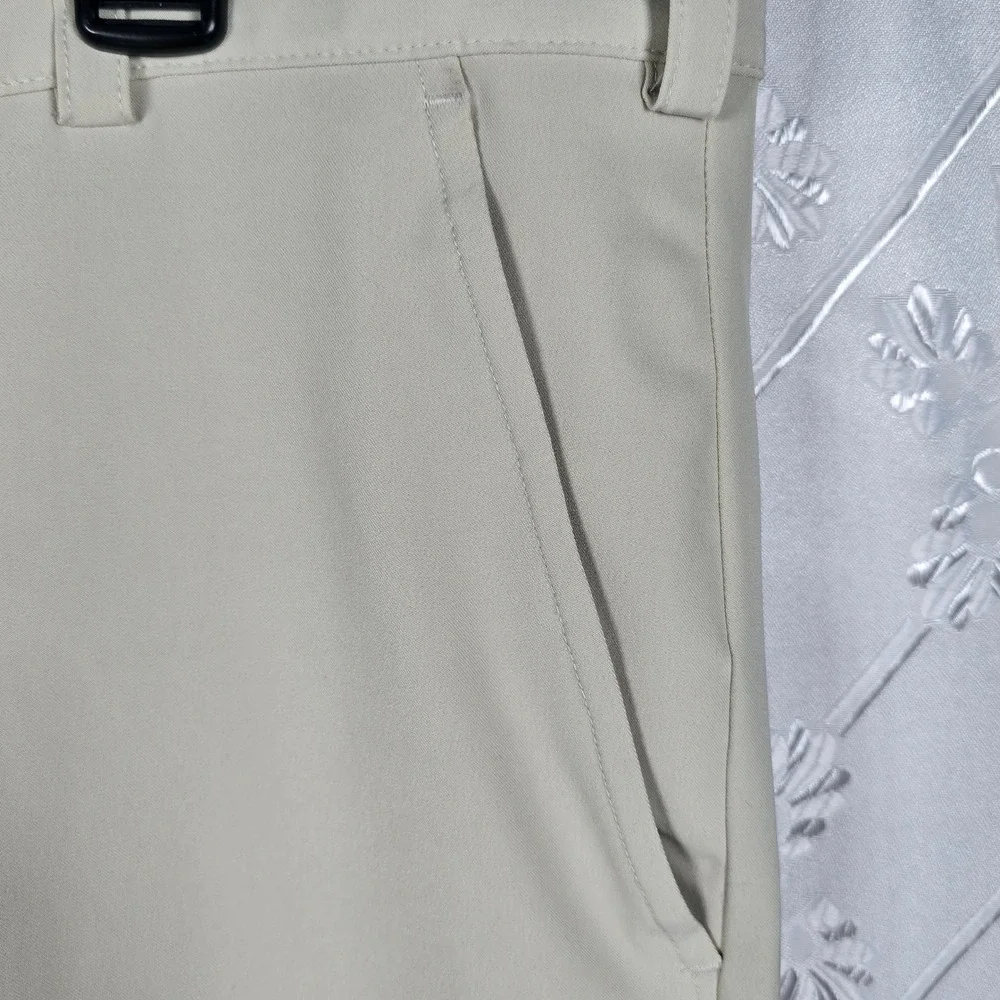 Nike Golf Pants Mens 36x32 Beige Lightweight Performance Athletic Stretchy